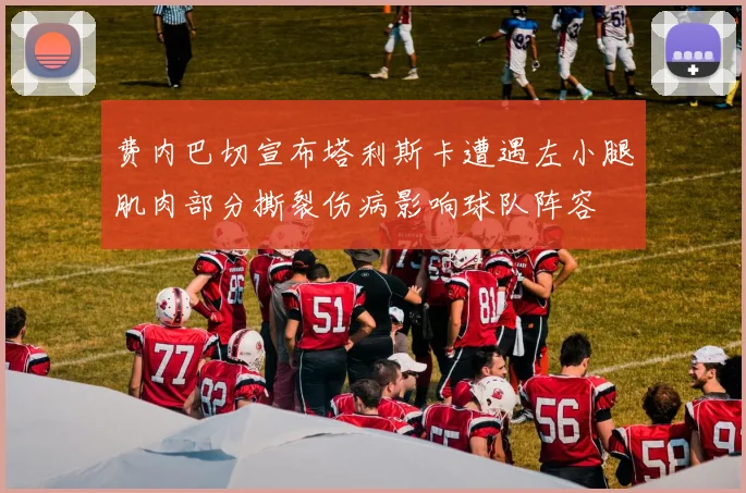 费内巴切宣布塔利斯卡遭遇左小腿肌肉部分撕裂伤病影响球队阵容